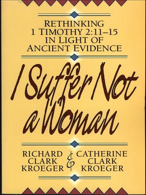 cover image of I Suffer Not a Woman